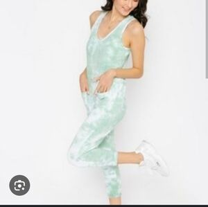 Smash + Tess Saturday Romper Green Tie Dye Sz Large